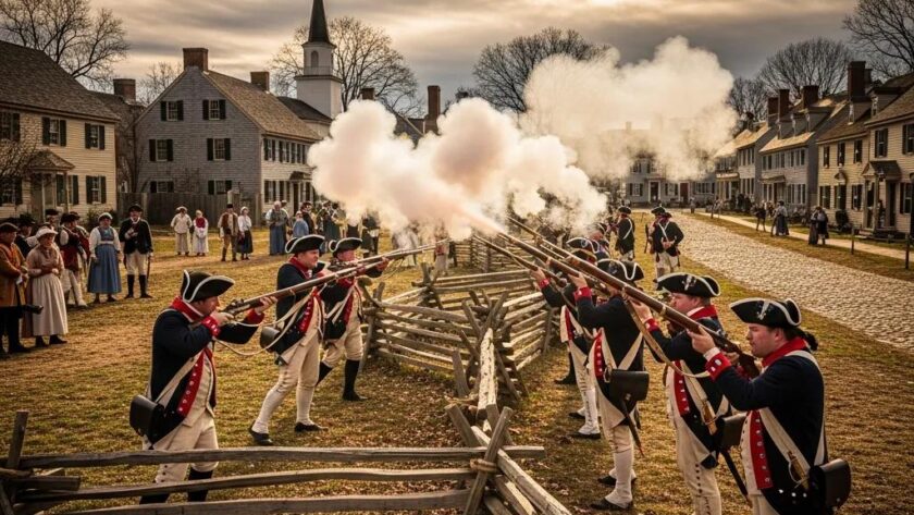 Discover the American Revolution: Causes, Key Events, and Lasting Impact 1 Colonial soldiers in a historical reenactment of the American Revolution