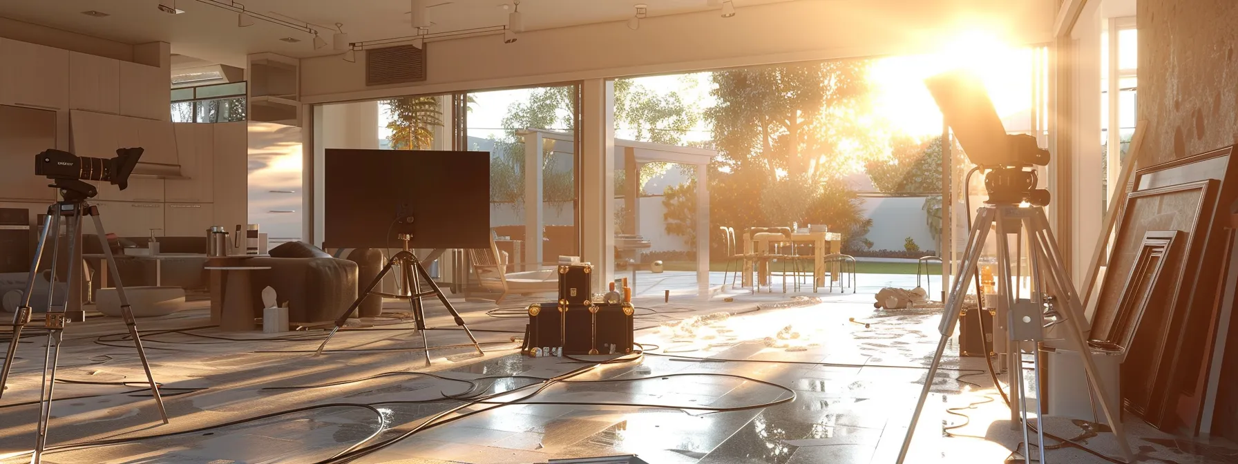 How Hiring Glendale Home Renovation Contractors Transforms Your Living Space? 2 a team of professional renovation contractors, hard at work transforming a mid-century home into a modern masterpiece in glendale.