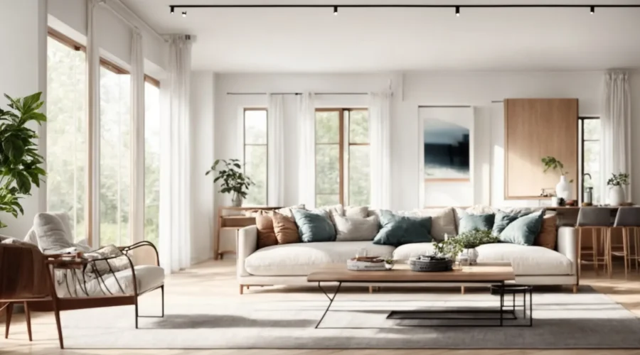 How Hiring Glendale Home Renovation Contractors Transforms Your Living Space? 3 a bright, modern living room with a freshly updated interior showcasing elegant furniture and wide, open spaces.